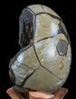 Septarian Dragon Egg Geode - Crystal Filled #40940-3